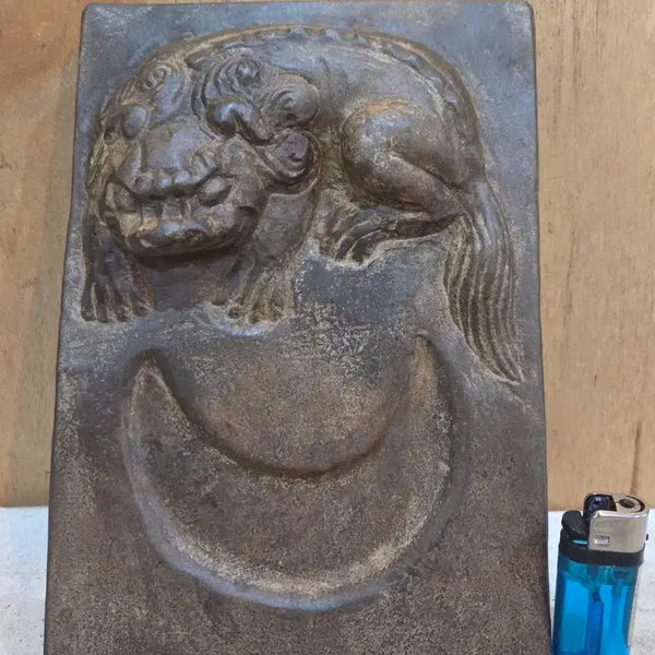 [BUNJANG] Aged Goped Granite Tortoise Inkstone / 연대좋은 곱돌 해태 벼루