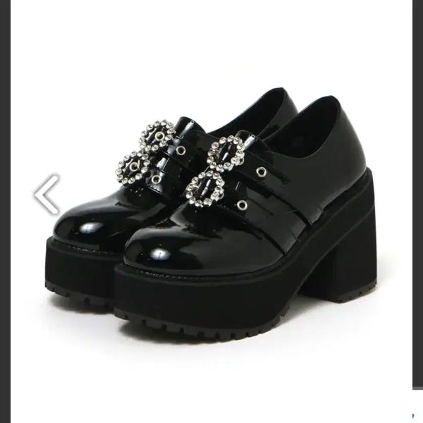 [BUNJANG] Bubbles 9.5cm Double Belt Platform Shoes / 버블즈 9.5cm 통굽 더블벨트슈즈 요스케피움리즈리사마즈