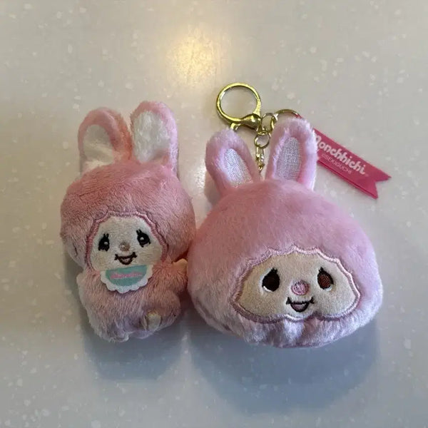 [BUNJANG] Monchhichi Chimutan Figure & Keychain Set (Opened) / 몬치치 치무탄 개봉 가챠 2종 일괄