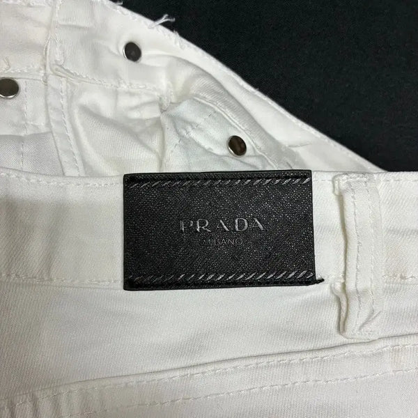 [BUNJANG] Prada Triangle Logo Denim Pants / 프라다 트라이앵글 로고 데님 팬츠