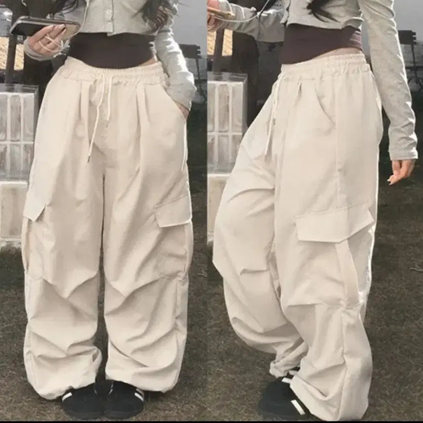 [BUNJANG] Beige Cargo Pants / 카고 바지 베이지