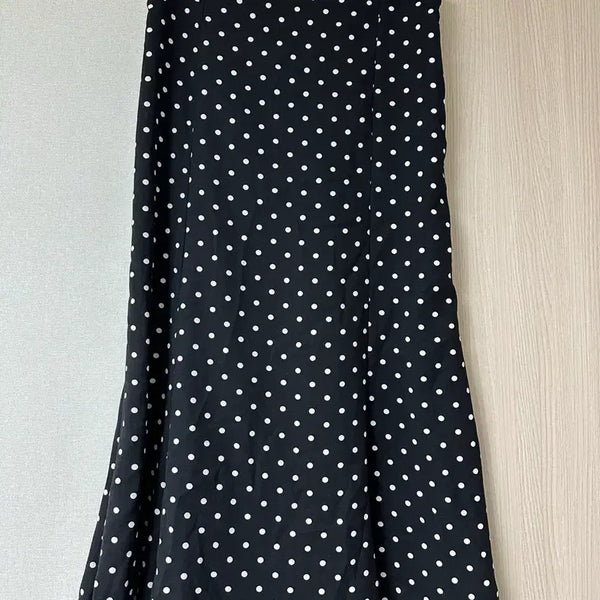 [BUNJANG] Polka Dot Long Skirt Black / 땡땡이 스커트 블랙 m