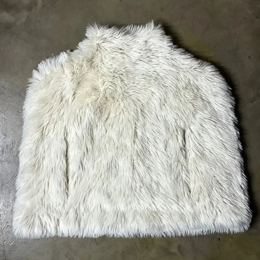 [BUNJANG] MM6 Maison Margiela Faux Fur Poncho Coat / MM6 메종 마르지엘라 페이크 퍼 판초 코트