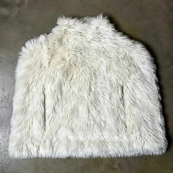 [BUNJANG] MM6 Maison Margiela Faux Fur Poncho Coat / MM6 메종 마르지엘라 페이크 퍼 판초 코트