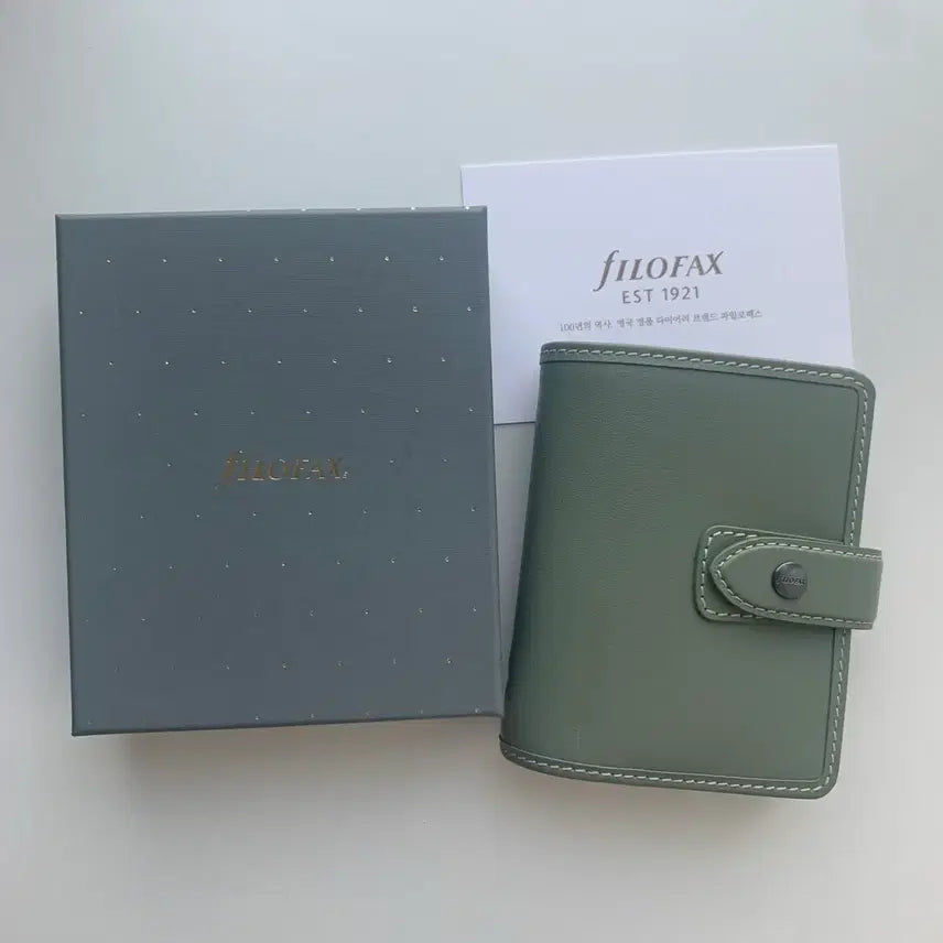 [BUNJANG] File Packfold Molden Sage Limited Edition A8 5-Ring Diary / 파일로팩스 몰든 세이지 한정 a8 5공 다이어리