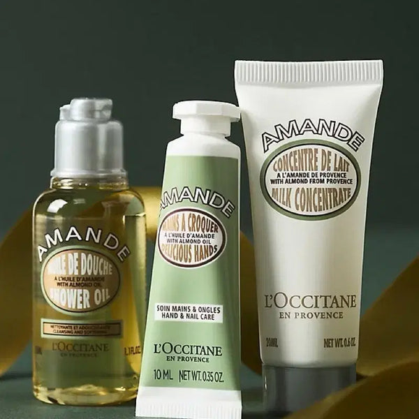 [BUNJANG] L'Occitane Almond Hand Cream, Milk Concentrate & Shower Oil Set / 록시땅 아몬드 핸드크림&밀크 컨센트레이트&샤워오일
