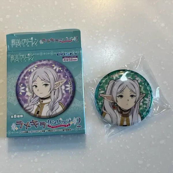 [BUNJANG] Frieren: Beyond Journey's End Glitter Can Badge (New) / 장송의 프리렌 글리터 캔뱃지 새상품
