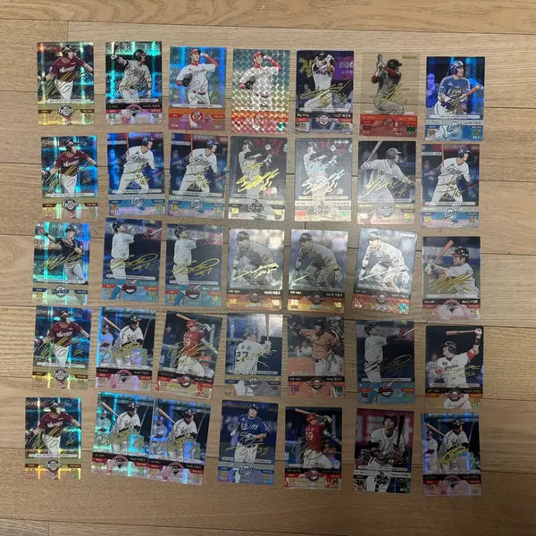 [BUNJANG] Baseball Ace 2015 Autographed Cards Bundle Set (35 Cards) / 야구짱 2015 싸인카드 35장 일괄