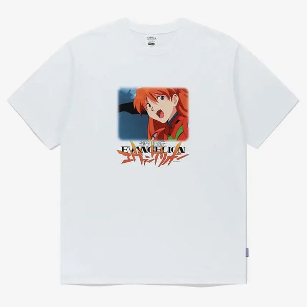 [BUNJANG] Evangelion Asuka Mahgrid White T-Shirt - Size M / 에반게리온 아스카 마하그리드 화이트 M