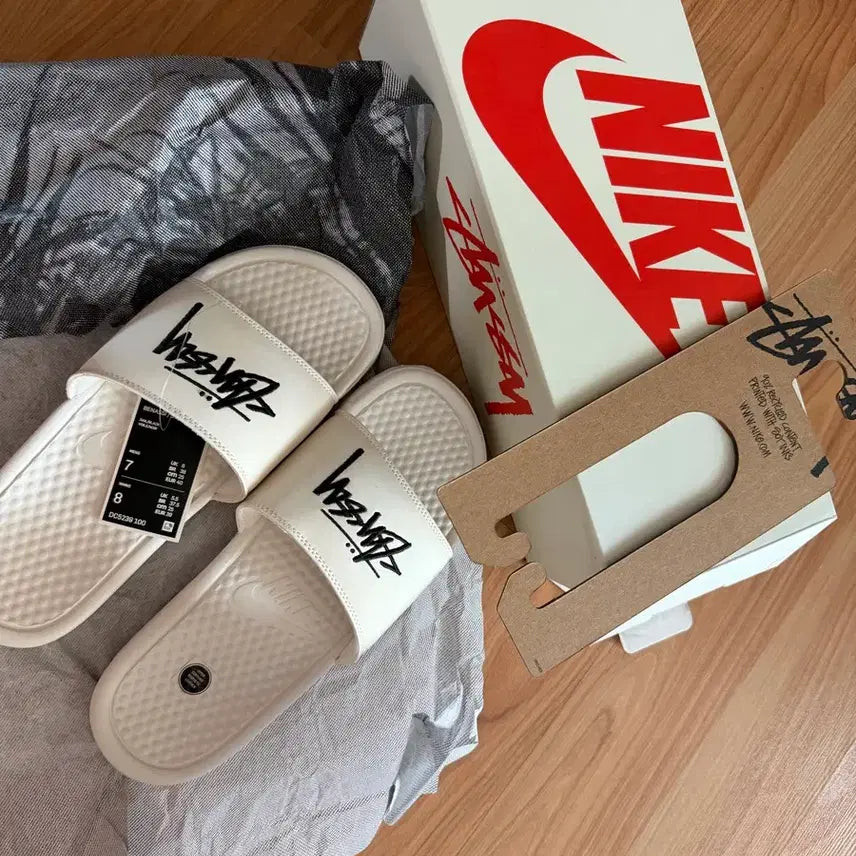 [BUNJANG] Nike x Stüssy Benassi Slides Sandals (New) / 나이키 x 스투시 베나시 슬라이드 슬리퍼 정품 새상품