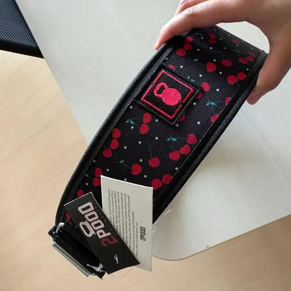 [BUNJANG] 2Pood 3-Inch Belt Cherry Pattern Custom Size S / 2pood 투푸드 3인치 벨트 s사이즈