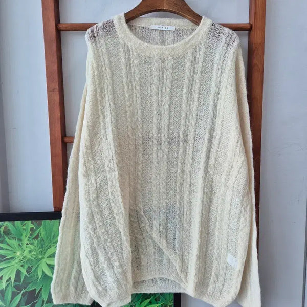 [BUNJANG] MERIGE Ivory Knit Sweater / (새상품)MERIGE 아이보리색 니트