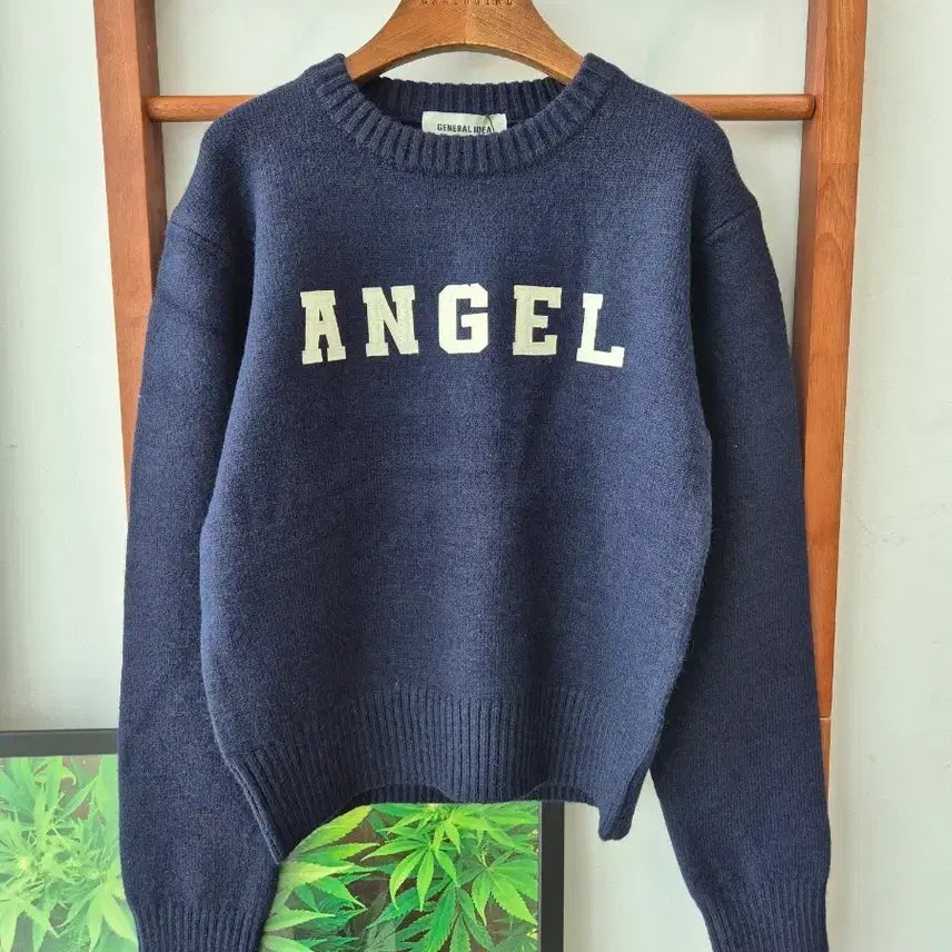 [BUNJANG] GENERAL IDEA Angel Navy Knit / (새상품)GENERAL IDEA 엔젤 네이비 니트