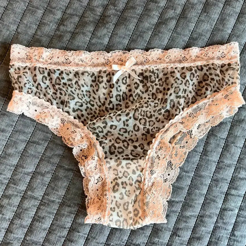 [BUNJANG] Eliyally Leopard Lace Panty (Used) / (중고) 엘리얄리 호피레이스 팬티