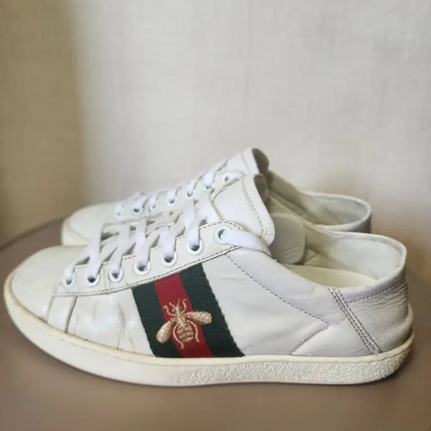 [BUNJANG] Gucci Ace Sneakers Bee White Size 35 (220-225) / >>상태양호<< 구찌 에이스 스니커즈 꿀벌 화이트 35(220~225) 팝니다