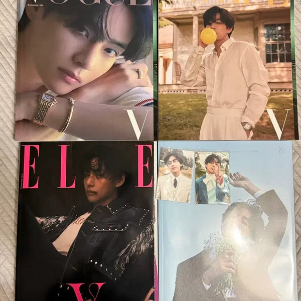 [BUNJANG] V Vogue Elle Magazine Photobook Photocard / 뷔 화보집 보그 엘르 잡지 포토북 포카