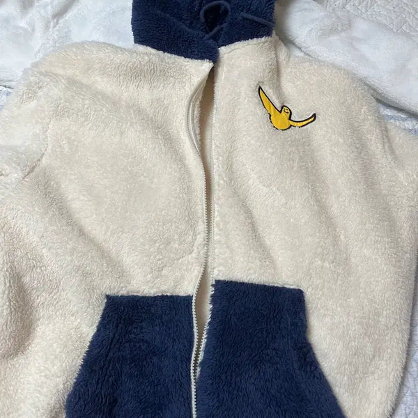 [BUNJANG] What It Isn't Fleece Hoodie Zip-Up / 왓잇이즌 후리스 플리스 후드집업 판매해요!