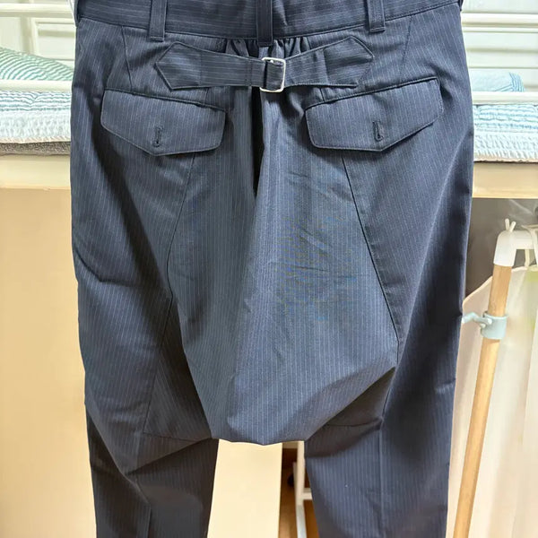 [BUNJANG] Junya Watanabe Striped Cropped Sarouel Pants / 준야 와타나베 스트라이프 사루엘 7부 팬츠
