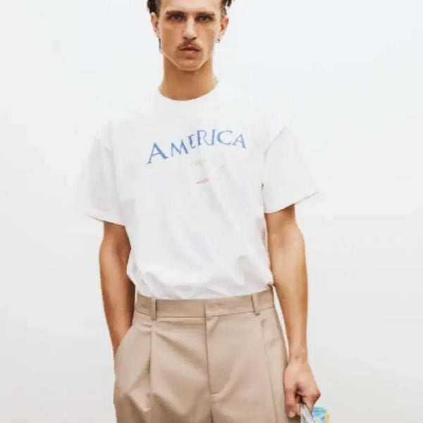 [BUNJANG] RECTO America Dirty Vintage Dye T-Shirt (Size L) / 렉토 아메리카 더티 빈티지 다잉 반팔 티셔츠 L