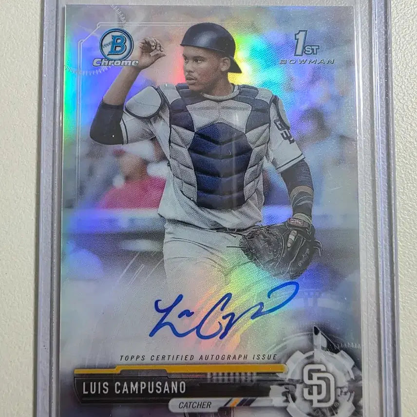 [BUNJANG] Luis Campusano 2017 MLB Autographed Rookie Refractor Card San Diego Padres / 2017 mlb 루이스 캄푸사노 친필오토 루키리플카드 샌디에이고파드레스