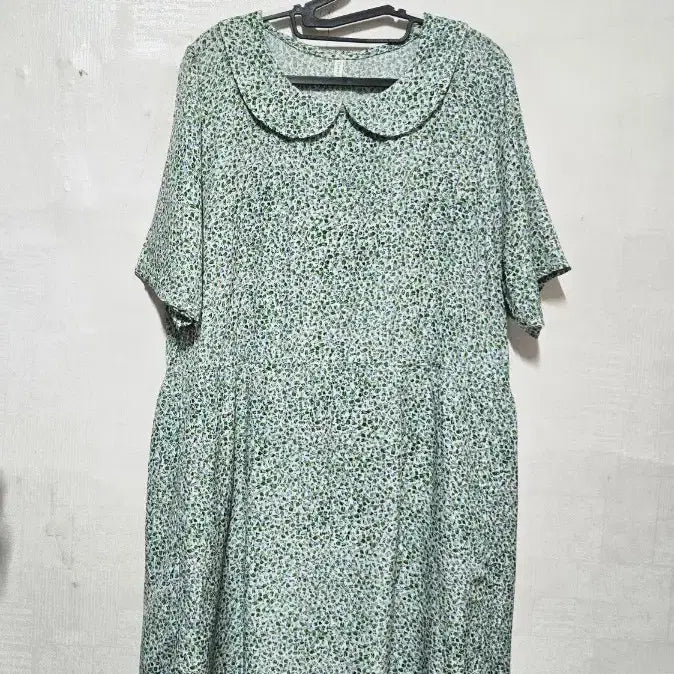 [BUNJANG] Inkyun House Flower Pattern Short Sleeve Dress / 인견하우스 플라워 패턴 원피스