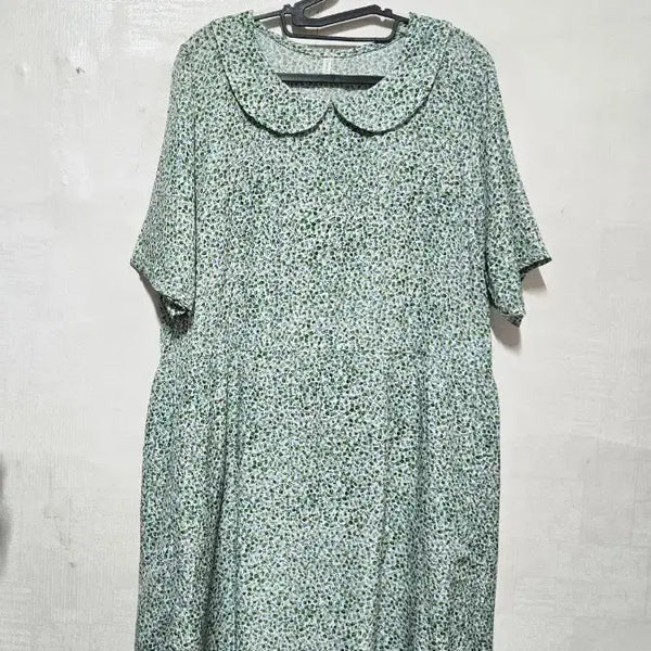 [BUNJANG] Inkyun House Flower Pattern Short Sleeve Dress / 인견하우스 플라워 패턴 원피스