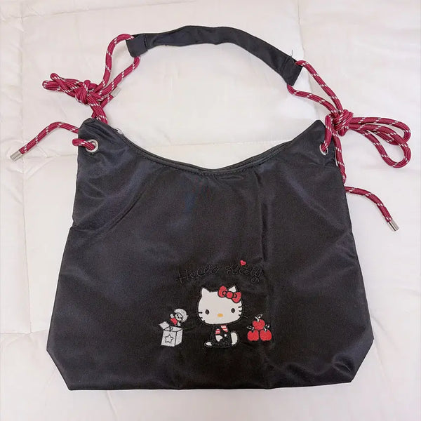 [BUNJANG] Hello Kitty Black Shoulder Bag Casual Bag / 헬로키티 블랙 숄더백 크로스백 캐주얼 가방 새상품