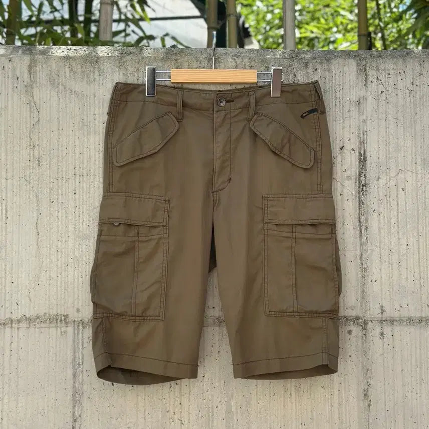 [BUNJANG] EDWIN Multi-Pocket Military Cargo Shorts / [L] 에드윈 멀티 포켓 밀리터리 카고 쇼츠