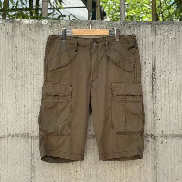[BUNJANG] EDWIN Multi-Pocket Military Cargo Shorts / [L] 에드윈 멀티 포켓 밀리터리 카고 쇼츠