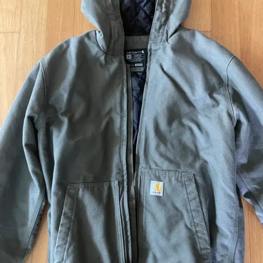 [BUNJANG] Carhartt J130 Washed Duck Active Jacket Moss Green / 칼하트 J130 워시드 덕 액티브 자켓 모스그린