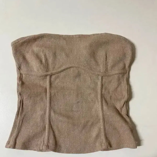 [BUNJANG] COS HM Tube Top Gold Beige / 코스 hm 튜브탑 골드 베이지 탑 나시