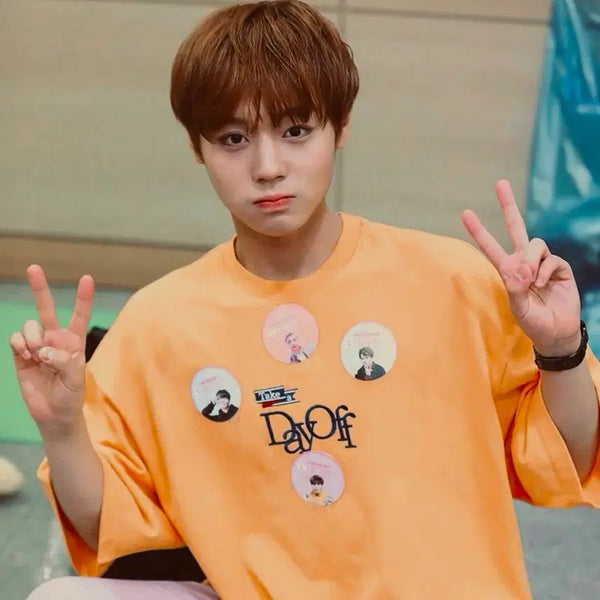 [BUNJANG] Romantic Crown Layered Oversized Park Jihoon T-Shirt (M) / M) 로맨틱크라운 레이어드 오버핏 박지훈 티셔츠