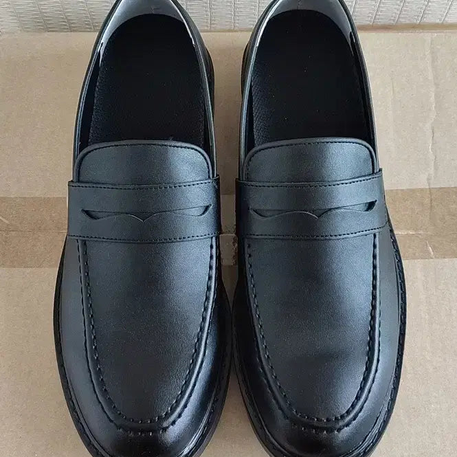[BUNJANG] Men's Handmade Leather Loafers 260mm / 새신발 남성로퍼260 경량 구두 키높이 캐주얼 수제화