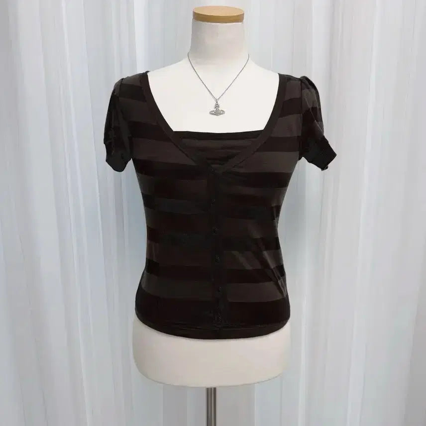 [BUNJANG] Burberry Blue Label Sleeveless Cardigan Set / 버버리 블루라벨 나시 가디건 세트