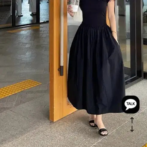 [BUNJANG] Some J Black Long Dress Size S / 썸제이 s사이즈