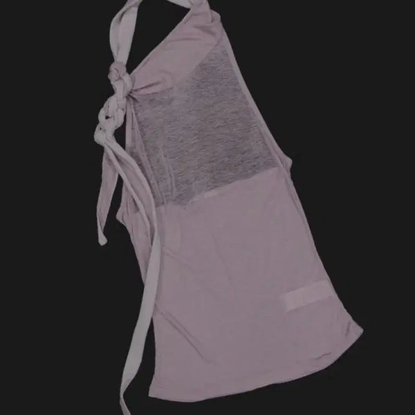 [BUNJANG] Verso Color-Block Scarf Halter-Neck Top / 베르소 COLOR-BLOCK SCARF HALTER-NECK TOP