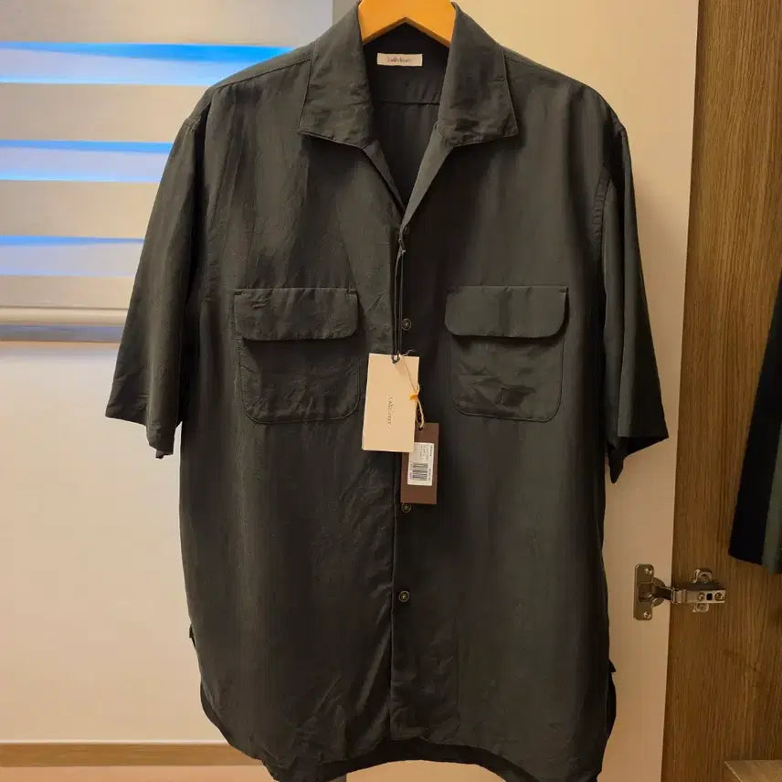 [BUNJANG] Camlens Classic Open Collar SS Shirt (Black) / 캄렌스 클래식 오픈카라 SS 셔츠 (2026ss; 블랙; 3)