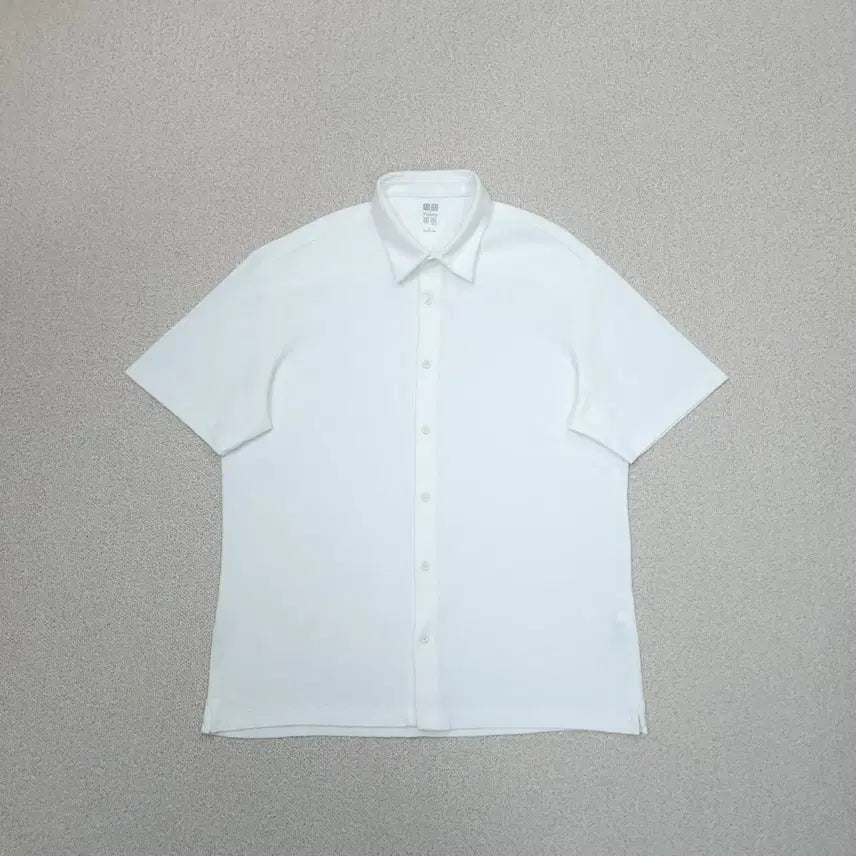 [BUNJANG] Uniqlo x Theory Men's AIRism Short-Sleeve Shirt / (L)유니클로x띠어리 남자 에어리즘 반팔 셔츠 여름 남방 W4534