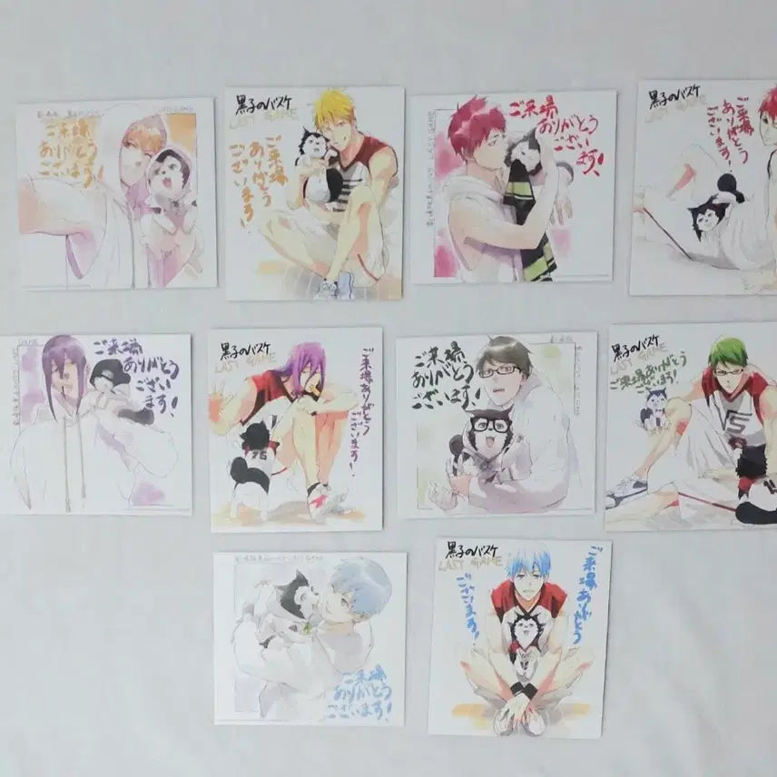 [BUNJANG] Kuroko's Basketball Last Game Colored Paper Special Set / 일괄 쿠로코의농구 색지 특전 3주차 라스트게임 아카시 키세 미도리마 쿠농
