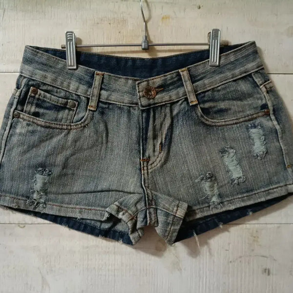 [BUNJANG] Women's Distressed Denim Shorts (Various Styles) / 5종류ㅡ 여성  청반바지  핫팬츠 데미지 찢청ㅡ11