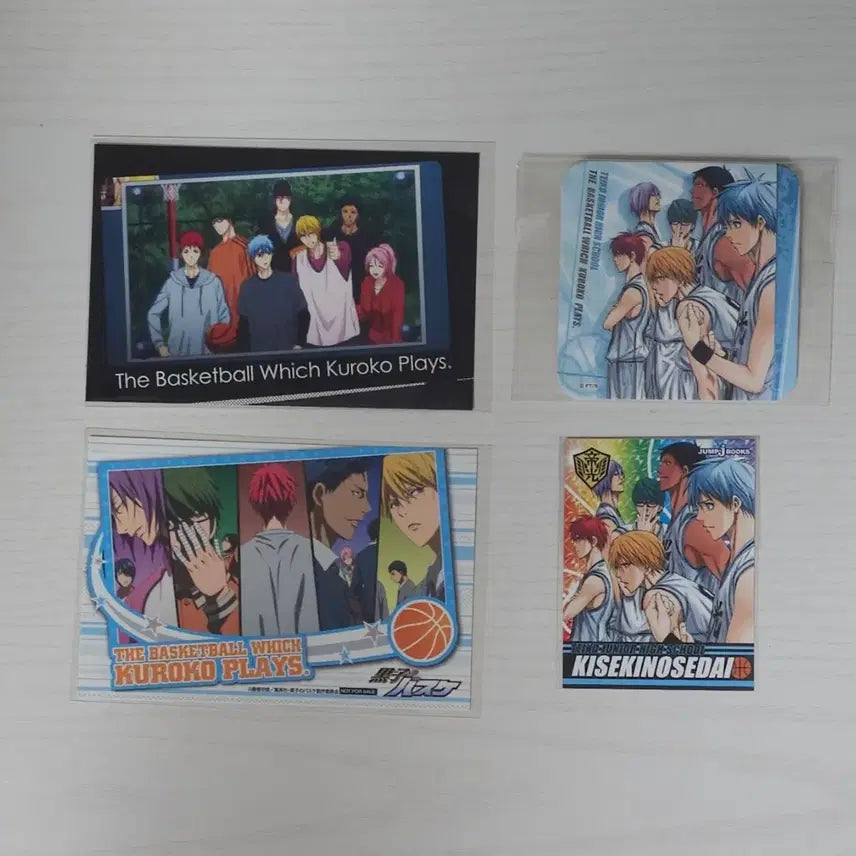 [BUNJANG] Teiko Generation of Miracles Paper Goods Bundle - Kuroko's Basketball Coaster Photocard Set (Akashi, Kise) / 테이코 기적의세대 지류굿즈 일괄 쿠로코의 농구 코스터 포카 아카시 키세