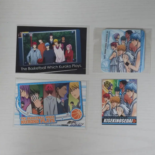 [BUNJANG] Teiko Generation of Miracles Paper Goods Bundle - Kuroko's Basketball Coaster Photocard Set (Akashi, Kise) / 테이코 기적의세대 지류굿즈 일괄 쿠로코의 농구 코스터 포카 아카시 키세