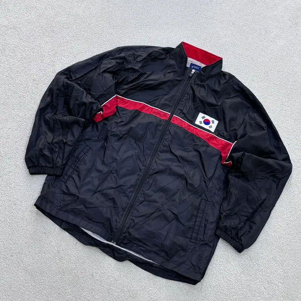 [BUNJANG] Asics Men's National Team Training Windbreaker Jacket / 100정도 아식스 남성 국가대표 트레이닝 바람막이 자켓 0602E2
