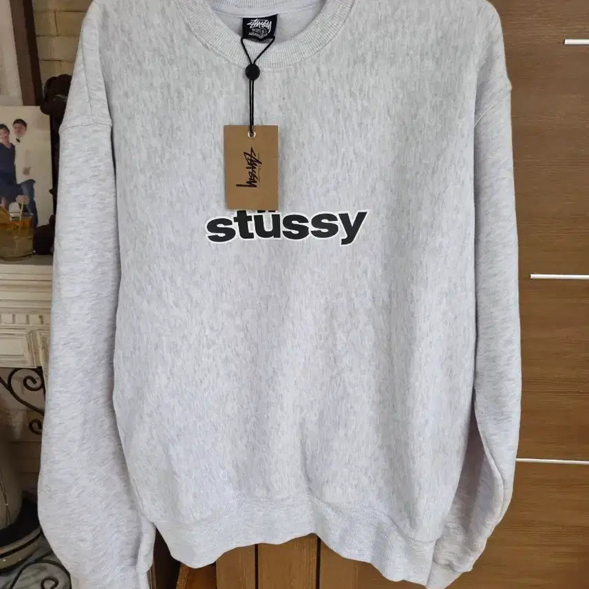 [BUNJANG] Stussy Sweatshirt Grey / 스투시 맨투맨 그레이
