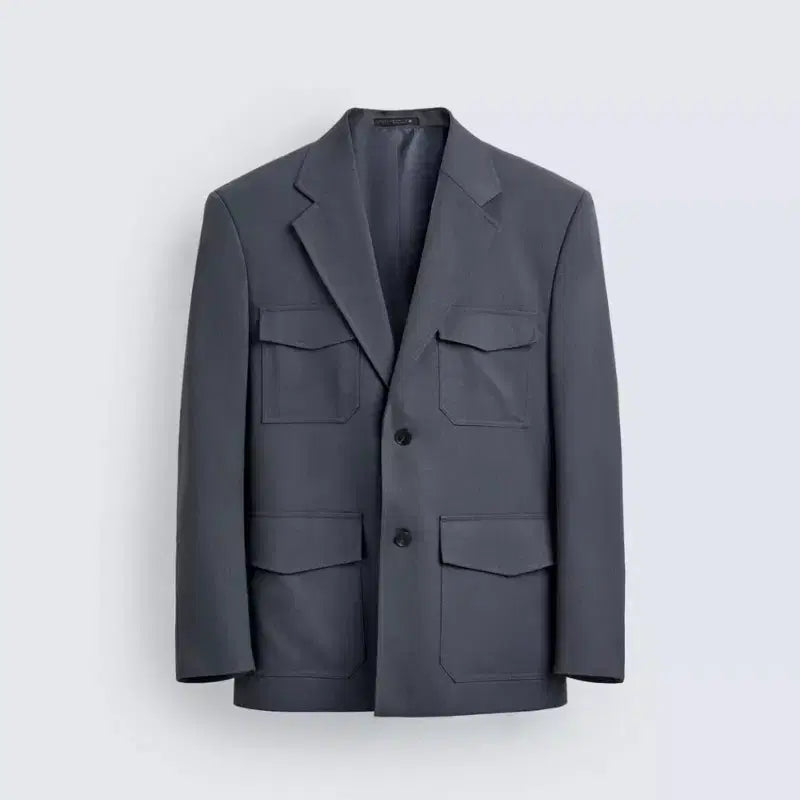 [BUNJANG] Zara Wool Blend Pocket Suit Blazer M / 자라 울 혼방 포켓 수트 블레이져 M