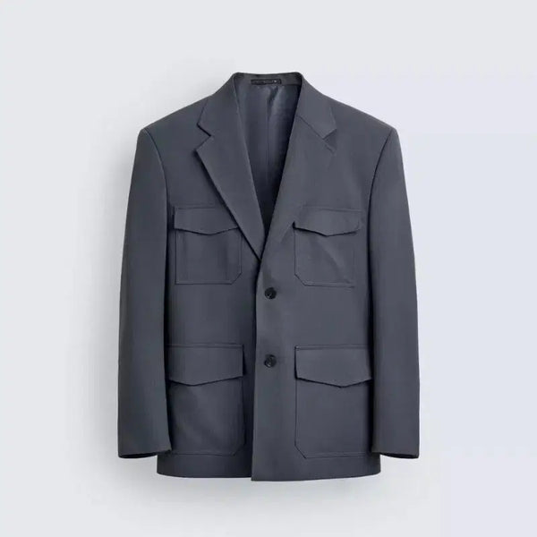 [BUNJANG] Zara Wool Blend Pocket Suit Blazer M / 자라 울 혼방 포켓 수트 블레이져 M