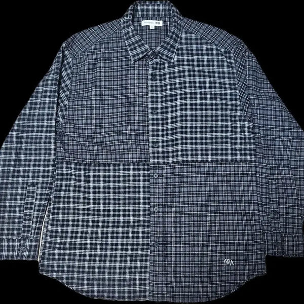 [BUNJANG] Uniqlo JWA Flannel Shirt Dark Grey (XL) / 유니클로jwa플란넬셔츠 다크그레이(XL)
