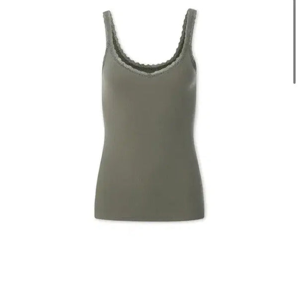 [BUNJANG] Colocynth POSI Lace Sleeveless Khaki / 콜로신스 POSI LACE SLEEVELESS KHAKI