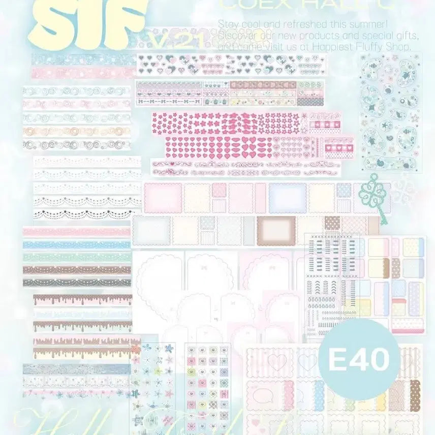 [BUNJANG] Haeplshop Kiss Cut Sticker Bundle Set / 다꾸 문구 해플샵 통판 스티커 키스컷 특전 반띵
