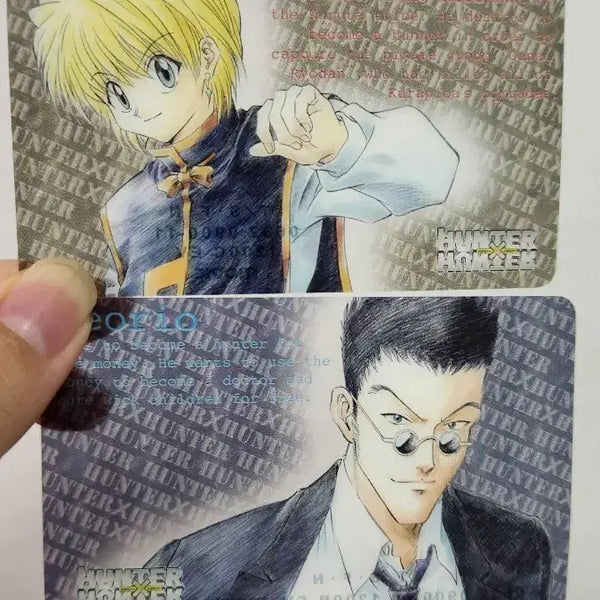 [BUNJANG] Hunter x Hunter Old Animation Clear Cards Bundle Set (Kurapika, Leorio) / 헌터헌터 헌헌 크라피카 레오리오 구작카드 클리어카드 일괄판매
